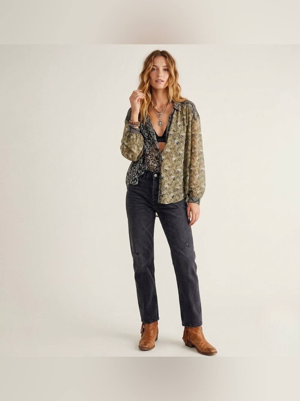 Free People Dani Button-Down Shirt